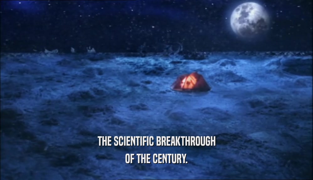 THE SCIENTIFIC BREAKTHROUGH OF THE CENTURY. 