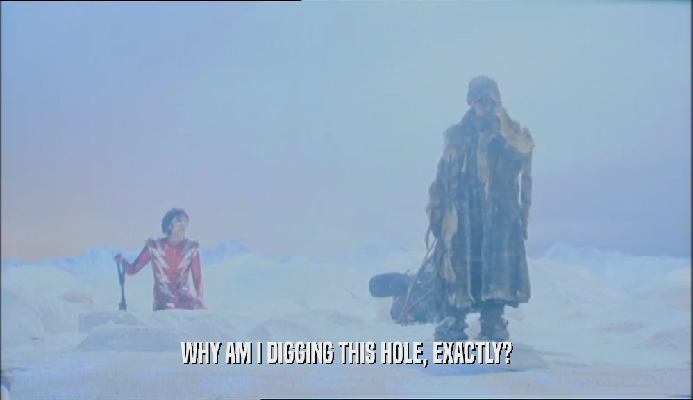 WHY AM I DIGGING THIS HOLE, EXACTLY?  