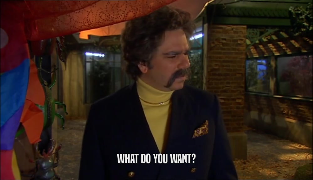 WHAT DO YOU WANT?  