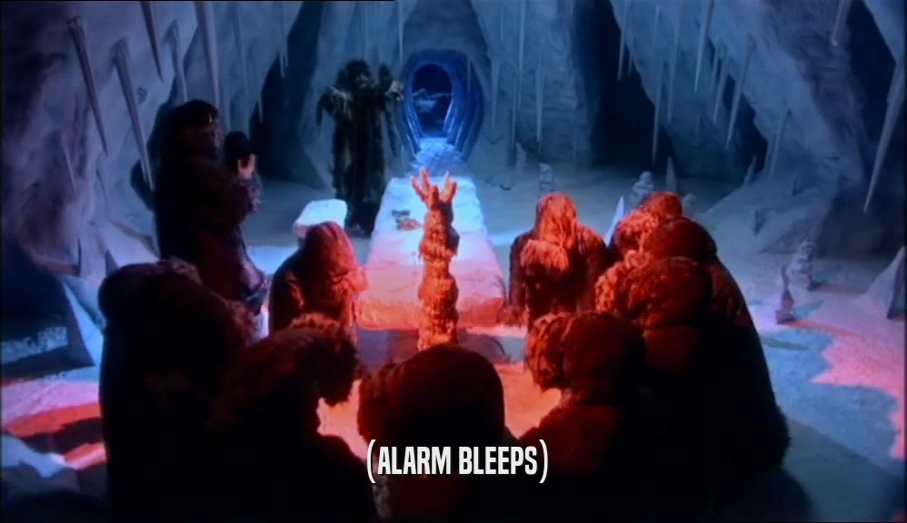 (ALARM BLEEPS)  