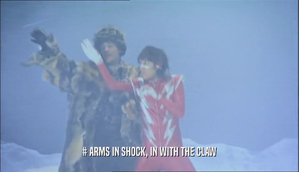 # ARMS IN SHOCK, IN WITH THE CLAW  