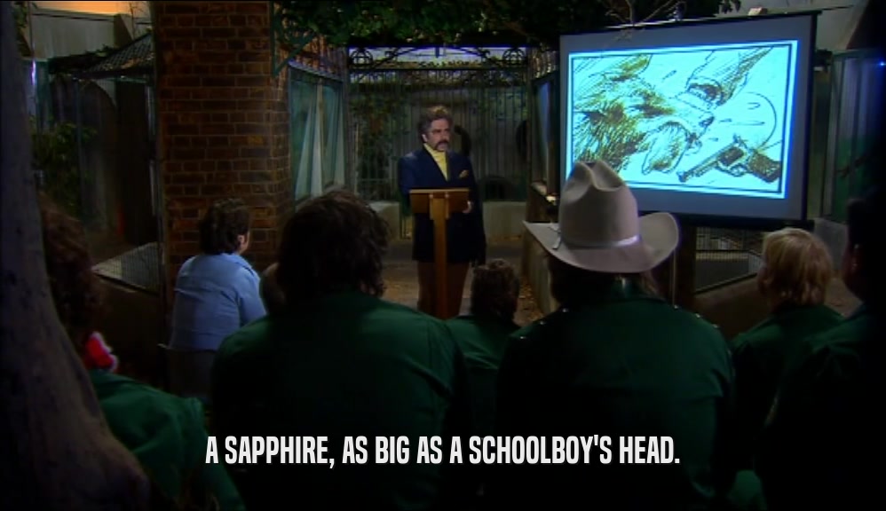 A SAPPHIRE, AS BIG AS A SCHOOLBOY'S HEAD.
  