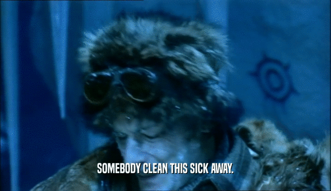 SOMEBODY CLEAN THIS SICK AWAY.  