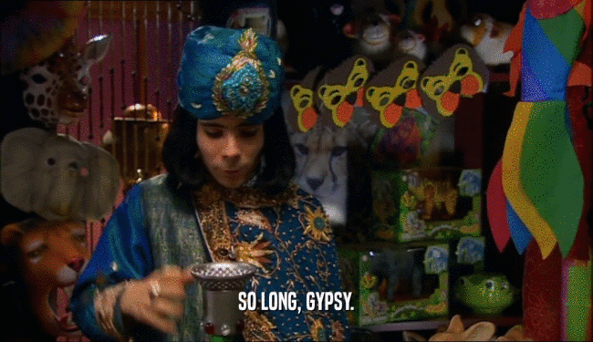 SO LONG, GYPSY.  