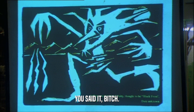 YOU SAID IT, BITCH.  