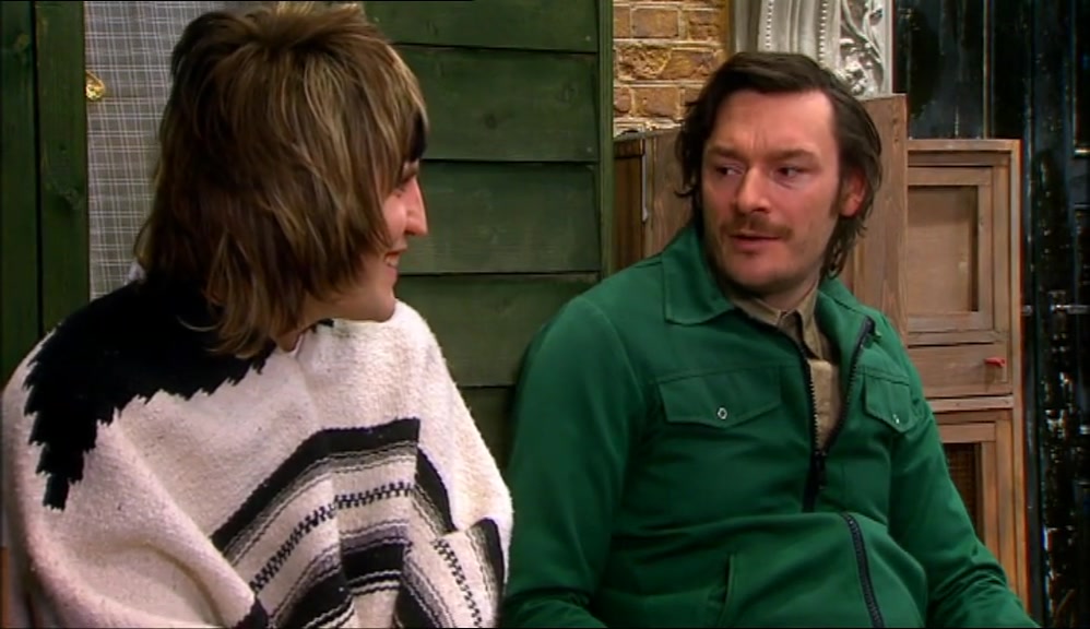 SHUT UP. STOP THAT, ALL RIGHT? YOU KNOW I DON'T LIKE HIM. 