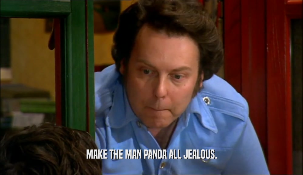 MAKE THE MAN PANDA ALL JEALOUS.  