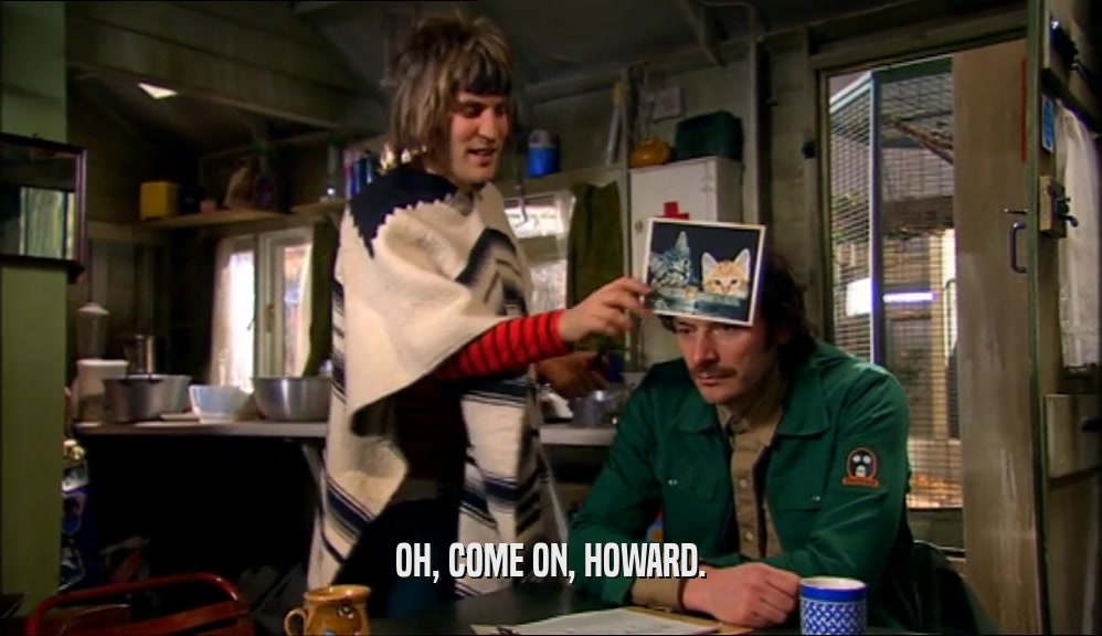 OH, COME ON, HOWARD.
  