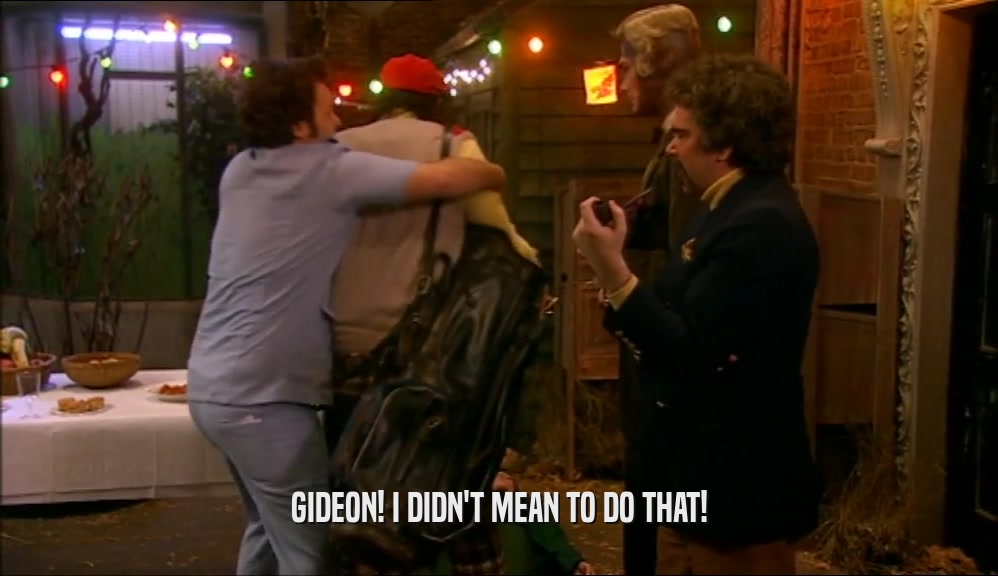 GIDEON! I DIDN'T MEAN TO DO THAT!  