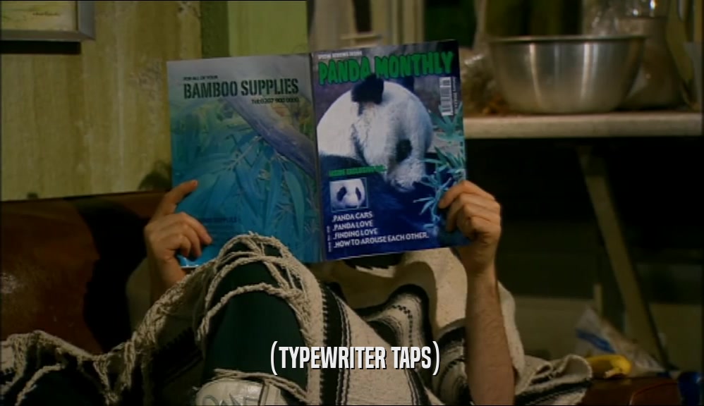 (TYPEWRITER TAPS)  