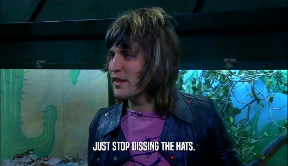 JUST STOP DISSING THE HATS.  