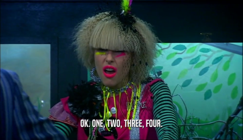 OK. ONE, TWO, THREE, FOUR.  