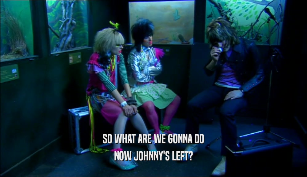 SO WHAT ARE WE GONNA DO NOW JOHNNY'S LEFT? 