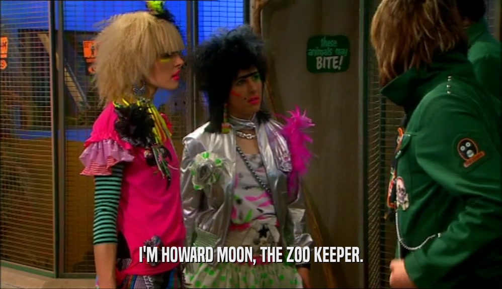 I'M HOWARD MOON, THE ZOO KEEPER.  