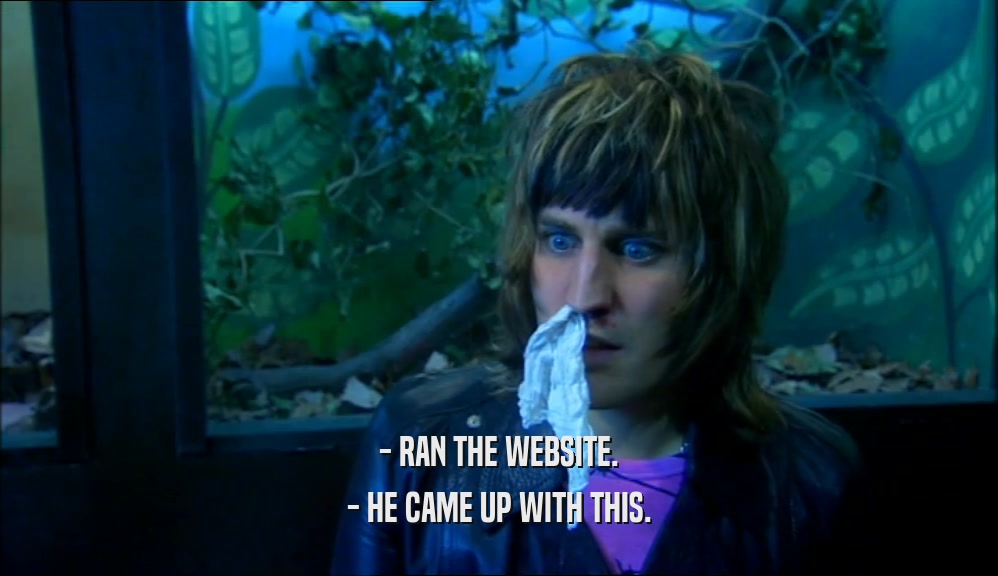 - RAN THE WEBSITE. - HE CAME UP WITH THIS. 