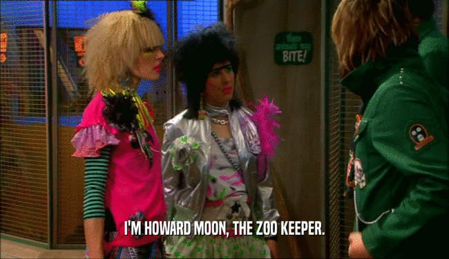 I'M HOWARD MOON, THE ZOO KEEPER.  