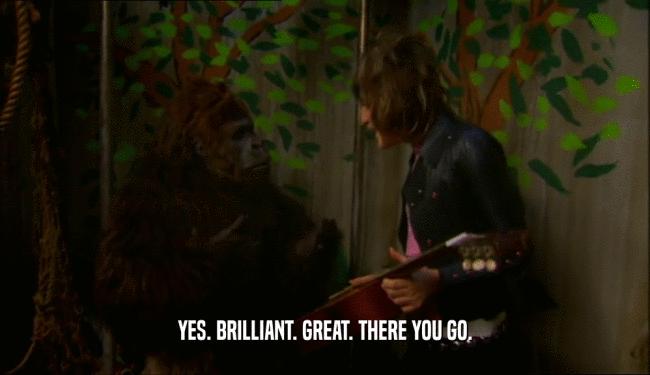 YES. BRILLIANT. GREAT. THERE YOU GO.  