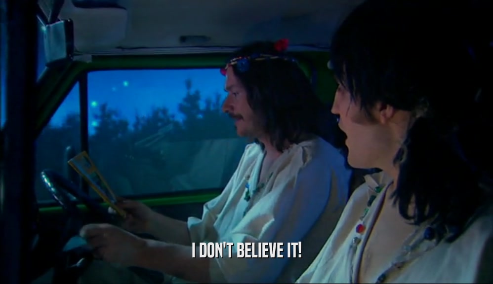 I DON'T BELIEVE IT!  