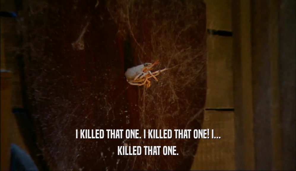I KILLED THAT ONE. I KILLED THAT ONE! I... KILLED THAT ONE. 