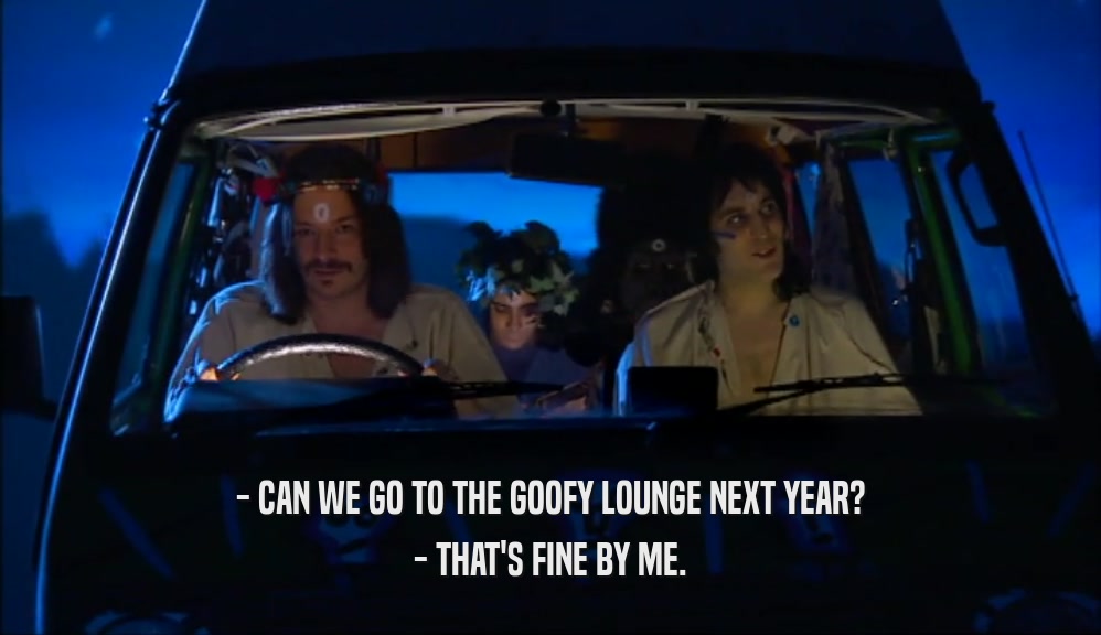 - CAN WE GO TO THE GOOFY LOUNGE NEXT YEAR? - THAT'S FINE BY ME. 