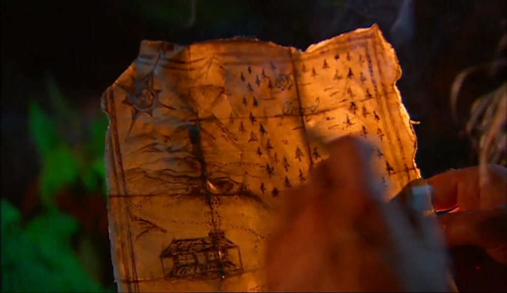 YOU SEE THIS MAP RIGHT HERE? LEADS DIRECTLY TO THE CREATURE'S LAIR, OUT ON PINEY RIDGE. 