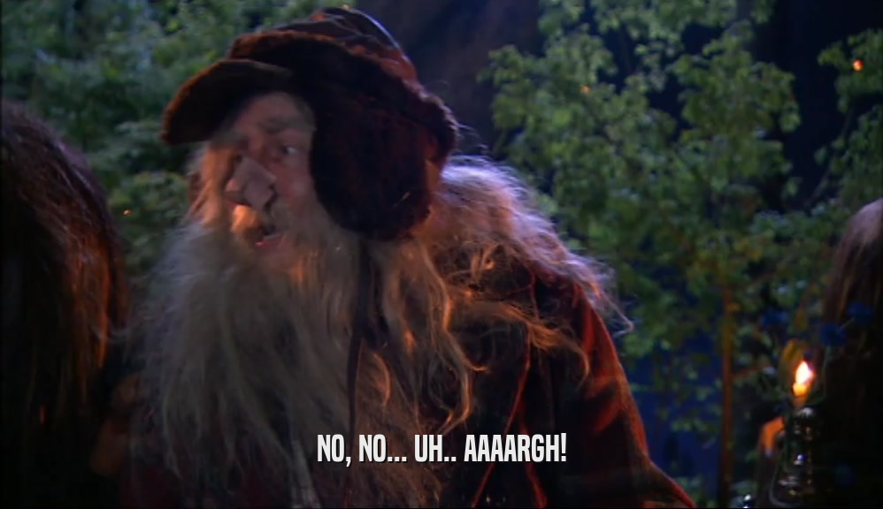 NO, NO... UH.. AAAARGH!  