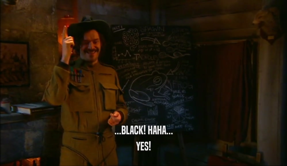 ...BLACK! HAHA... YES! 