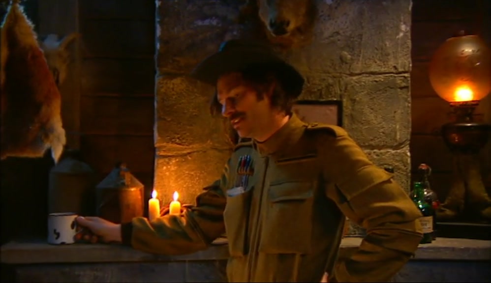 A ROARING FIRE, CUP OF TEA, WHAT MORE DO YOU NEED, EH?  