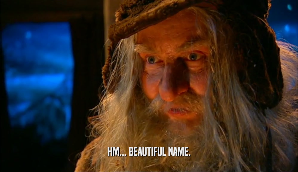 HM... BEAUTIFUL NAME.  