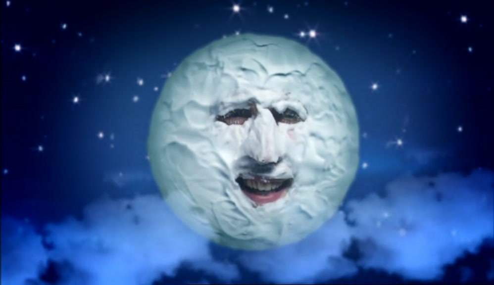BUZZ ALDRIN, HE WALKING ON MY FACE. AND THEN THE THIRD ONE, A SPACEMAN WALKIN' ON MY FACE. 