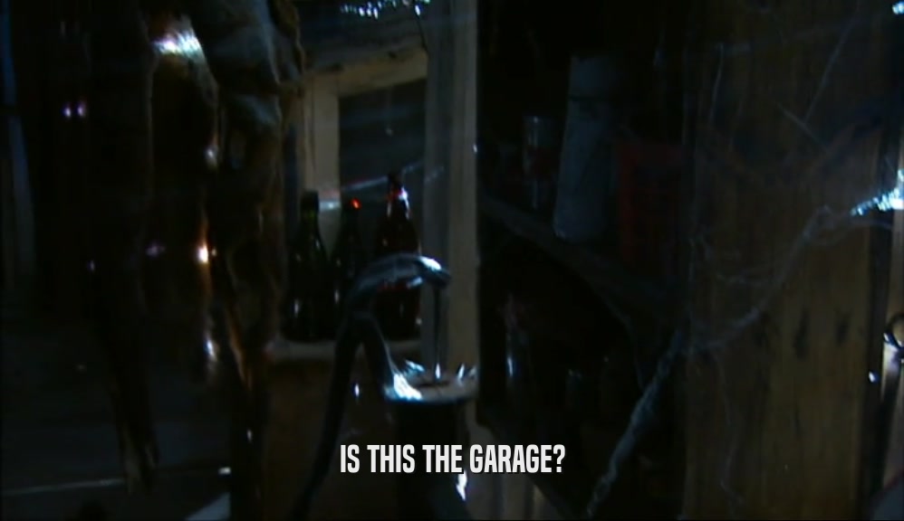 IS THIS THE GARAGE?  