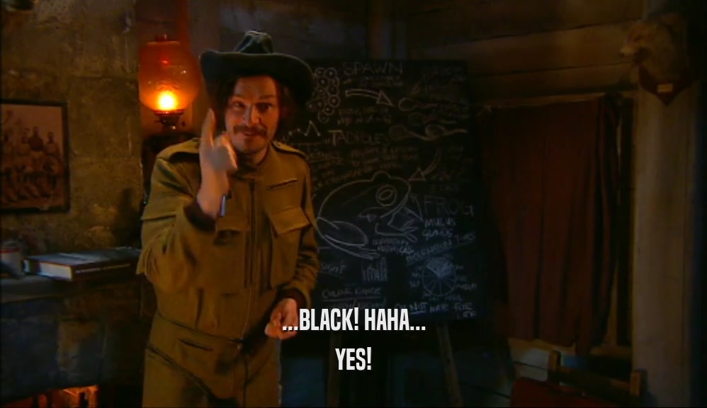 ...BLACK! HAHA... YES! 