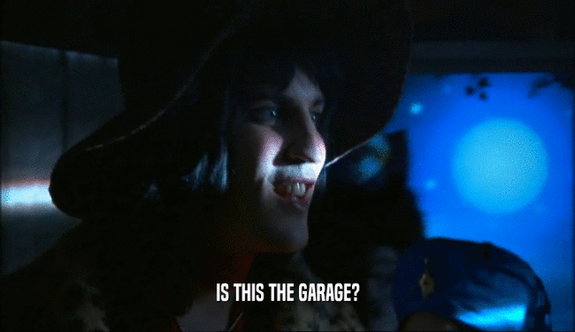 IS THIS THE GARAGE?  