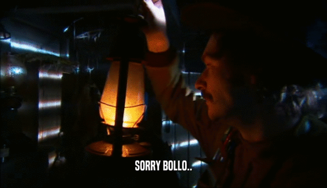SORRY BOLLO..  