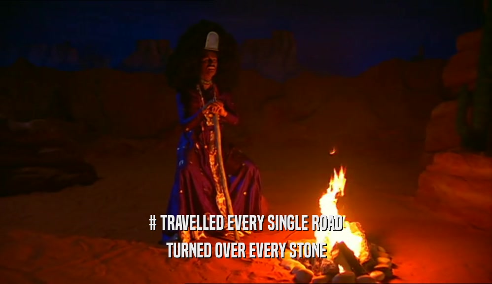 # TRAVELLED EVERY SINGLE ROAD TURNED OVER EVERY STONE 