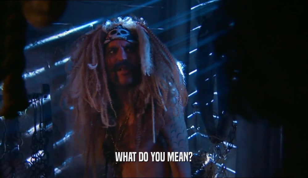 WHAT DO YOU MEAN?  