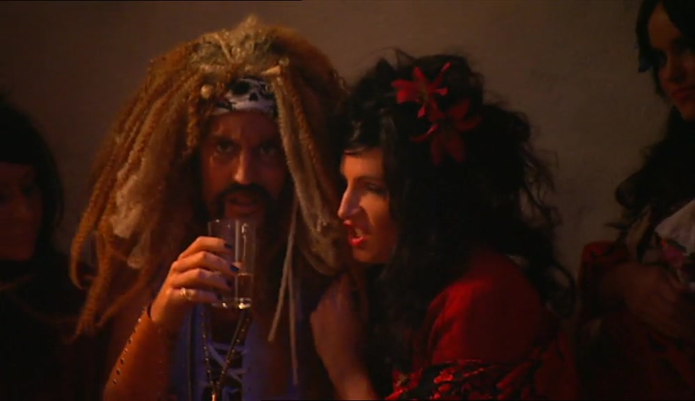 SHE HAS VISIONS AND SHE DRINKS HER OWN URINE.  
