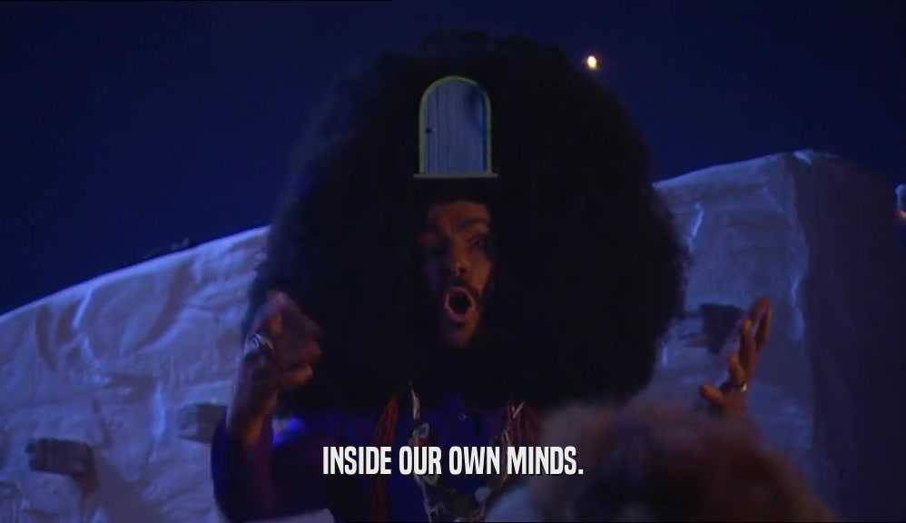 INSIDE OUR OWN MINDS.  