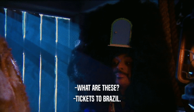 -WHAT ARE THESE? -TICKETS TO BRAZIL. 