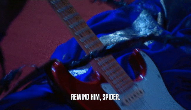 REWIND HIM, SPIDER.
  
