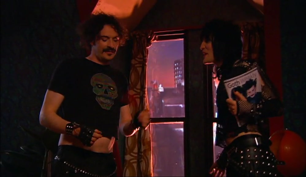 -HEY, HOWARD, IT'S THE GOTH GIRLS. -OF COURSE IT IS. 