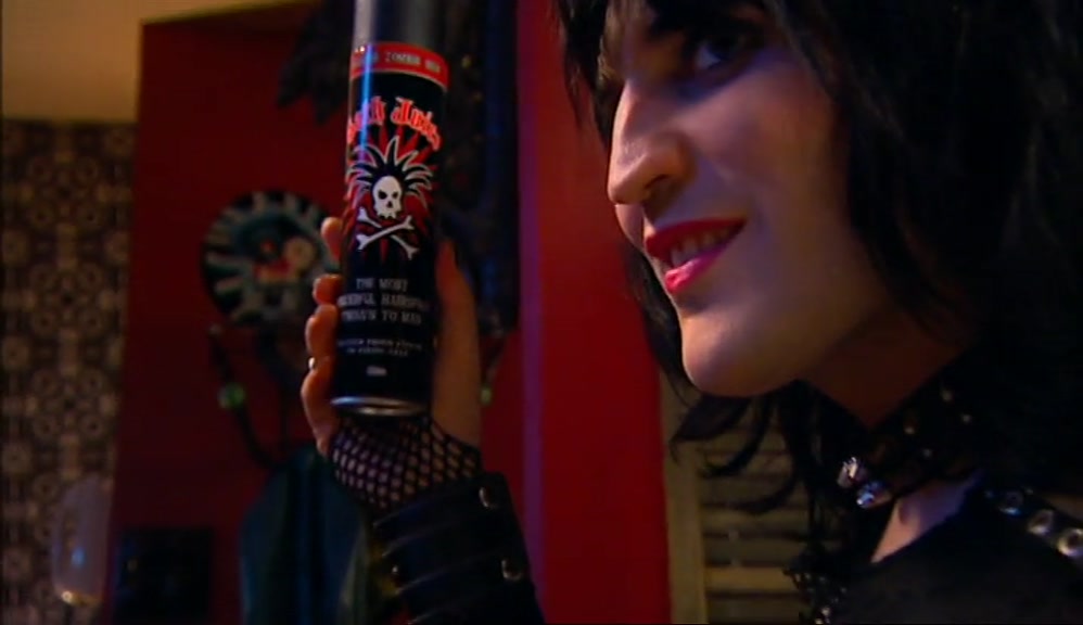 GOTH JUICE, THE MOST POWERFUL HAIRSPRAY KNOWN TO MAN. 
