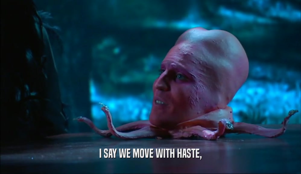 I SAY WE MOVE WITH HASTE,  