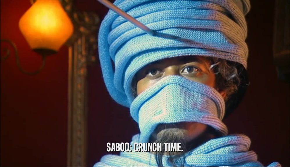 SABOO: CRUNCH TIME.  