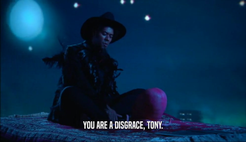 YOU ARE A DISGRACE, TONY.  