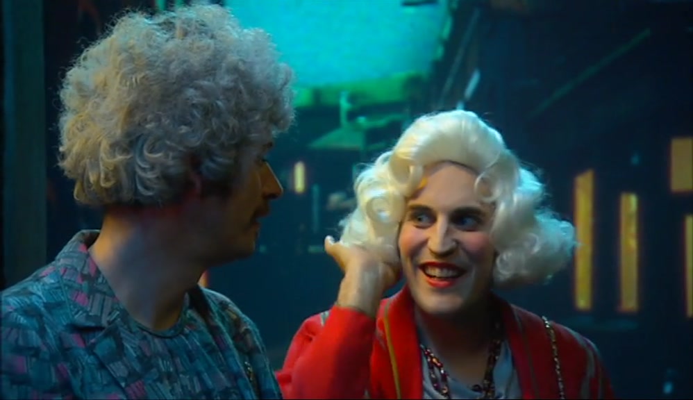 -GLAMOUR NANA. -WE'RE SUPPOSED TO BE BLENDING IN. 
