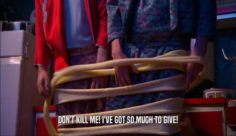 DON'T KILL ME! I'VE GOT SO MUCH TO GIVE!  