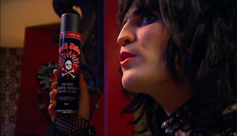 GOTH JUICE, THE MOST POWERFUL HAIRSPRAY KNOWN TO MAN. 