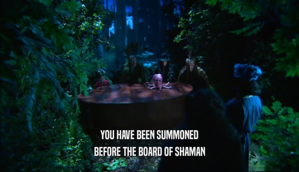 YOU HAVE BEEN SUMMONED BEFORE THE BOARD OF SHAMAN 