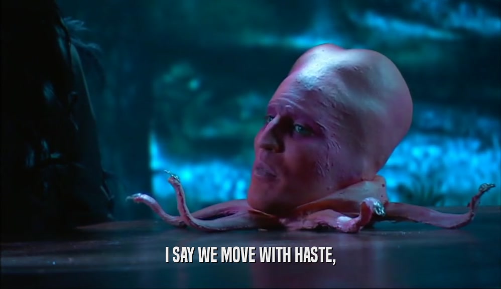 I SAY WE MOVE WITH HASTE,  